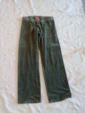 Y2K Juicy Couture velour track pants Size S Waist 28" ( Doubled) Inseam 31"